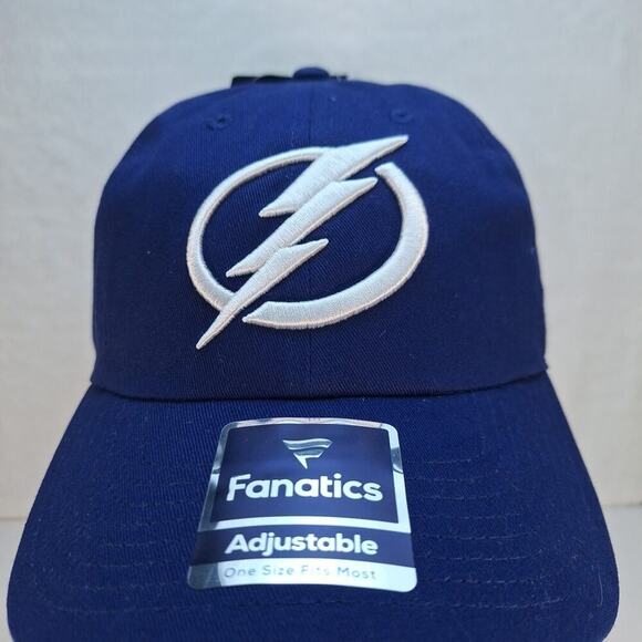 Tampa Bay Lightning NHL Authentic Blue Adjustable Strapback Hat Cap Dad Hat - Picture 2 of 8